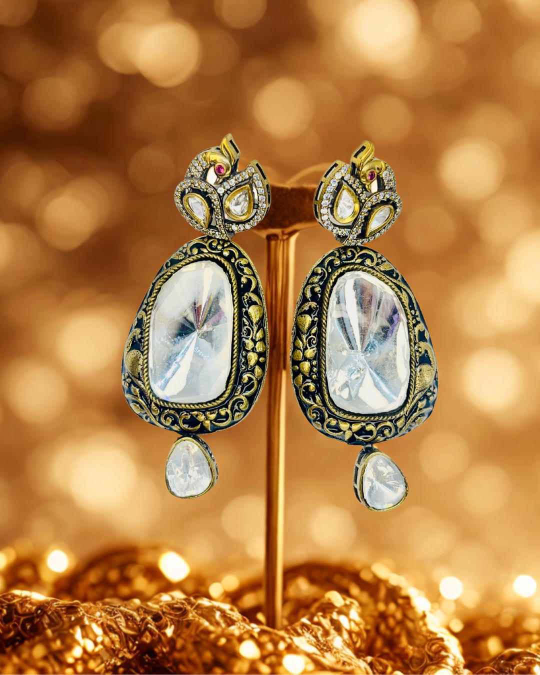 Noor-E-Nazakat Kundan Earrings