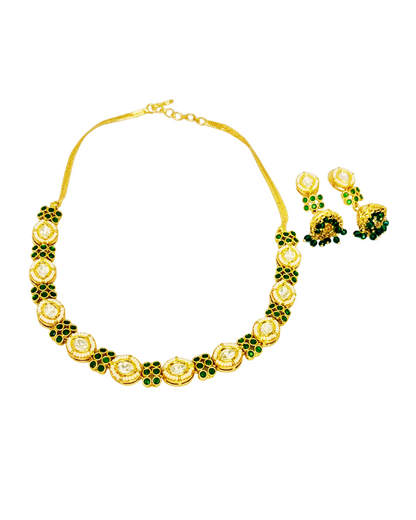 Golden Grace Kundan Choker Set