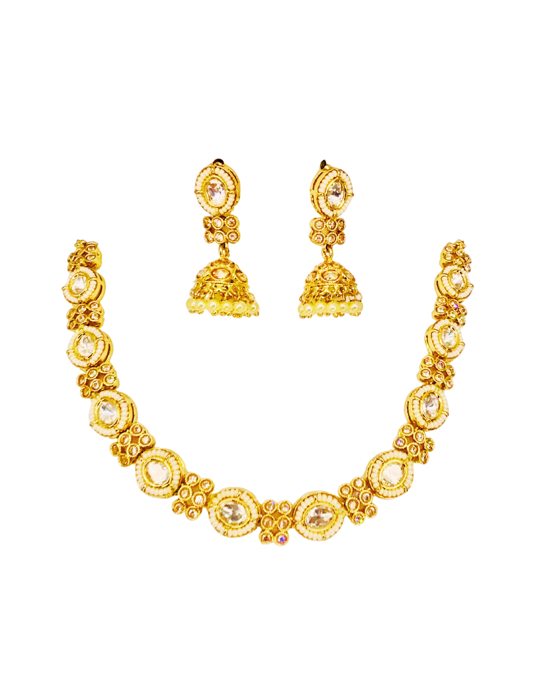 Golden Grace Kundan Choker Set