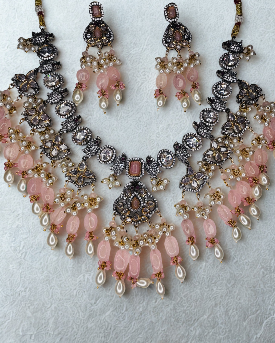 Blush Royale Kundan Chand Haar Set