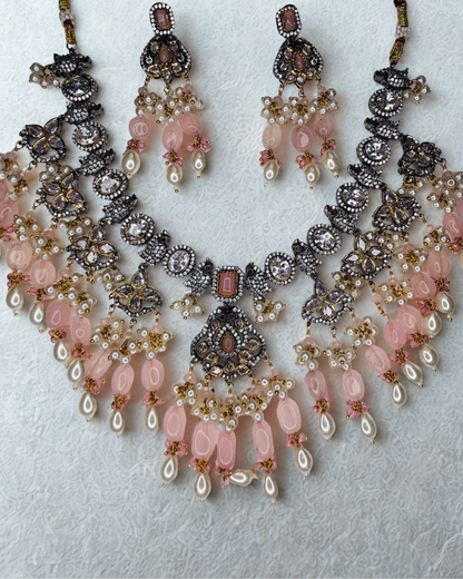 Blush Royale Kundan Chand Haar Set