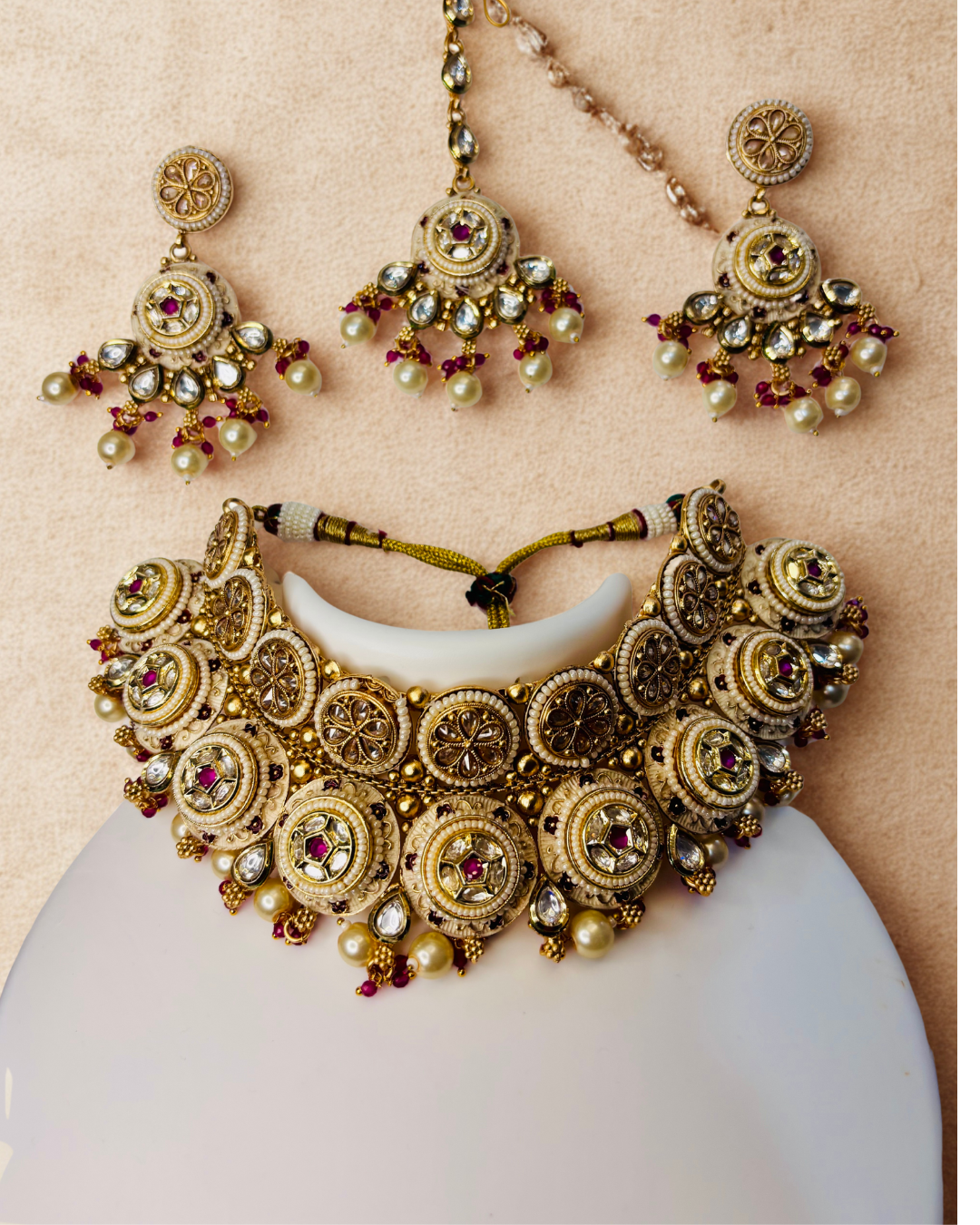 Antique Maharani Coin Kundan Choker Set