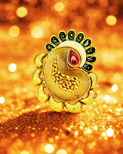 Regal Meenakari Ring