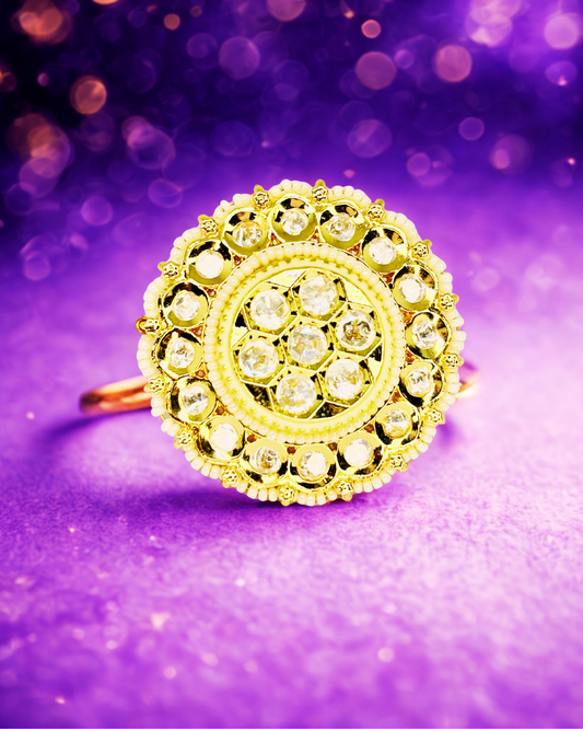 Kundan Glow Ring