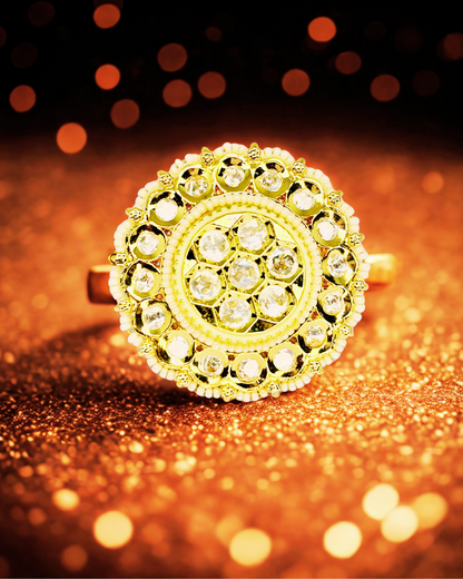 Kundan Glow Ring