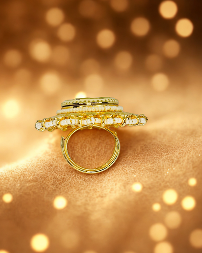 Kundan Glow Ring