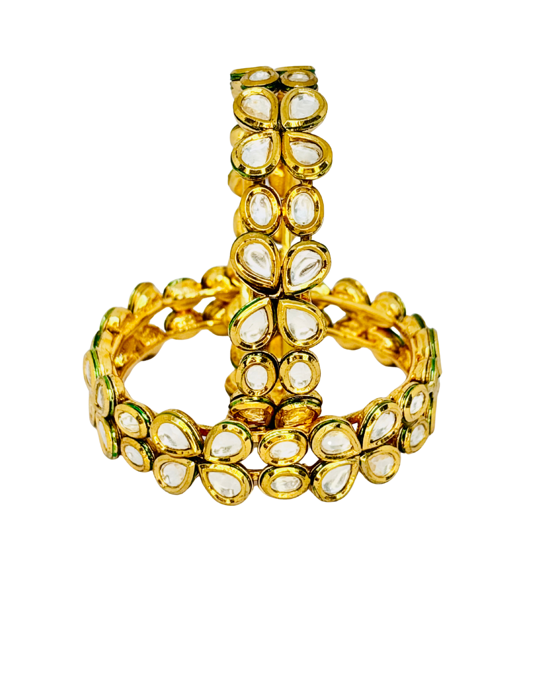 Royal Kundan Broad Bangles