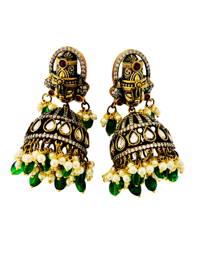 Regal Shiva Jhumka Earrings