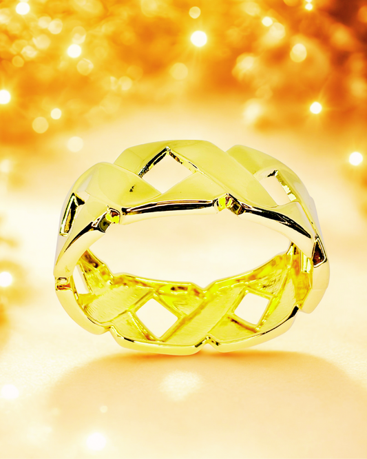 Lattice Luxe Gold Korean Bracelet