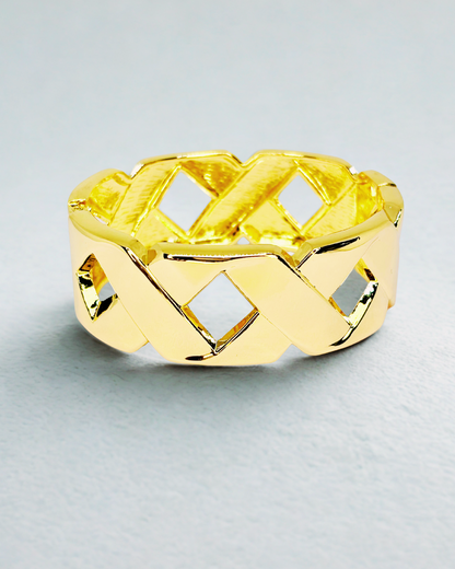 Lattice Luxe Gold Korean Bracelet