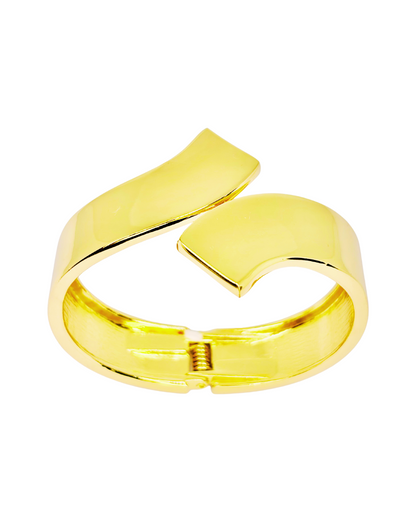 Golden Wave Cuff Korean Bracelet