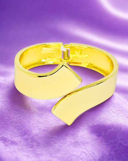 Golden Wave Cuff Korean Bracelet