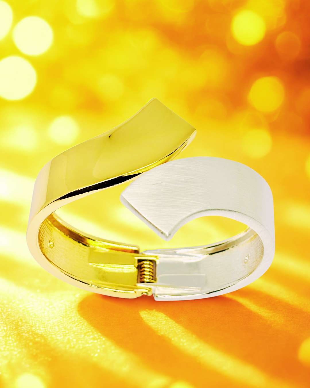 Golden Wave Cuff Korean Bracelet