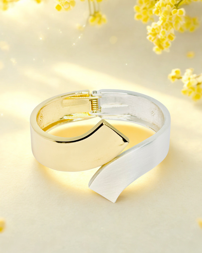 Golden Wave Cuff Korean Bracelet