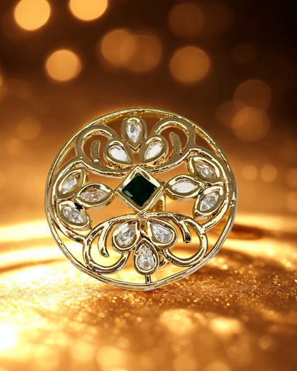 Kundan Filigree Ring