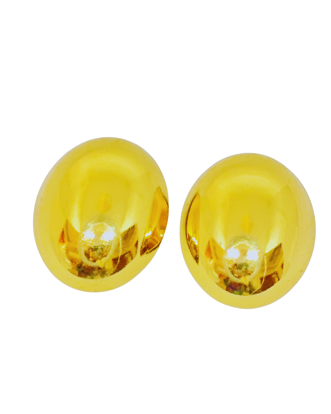 Classic Golden Dome Stud Earrings