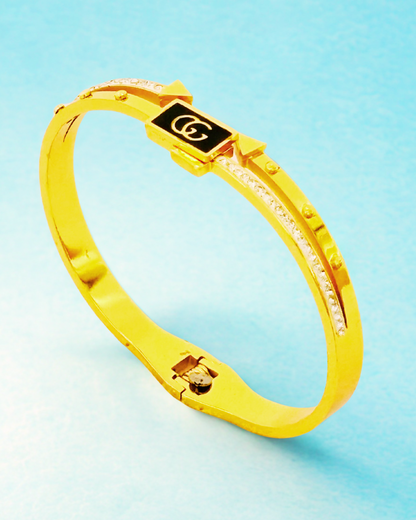 Gold-Plated Luxury Initial Bracelet