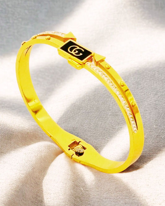 Gold-Plated Luxury Initial Bracelet