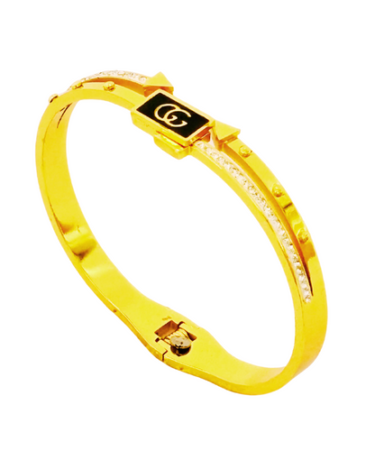 Gold-Plated Luxury Initial Bracelet