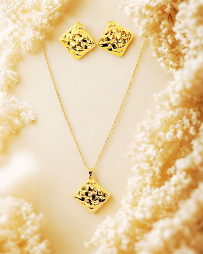 Golden Weave Elegance Korean Set