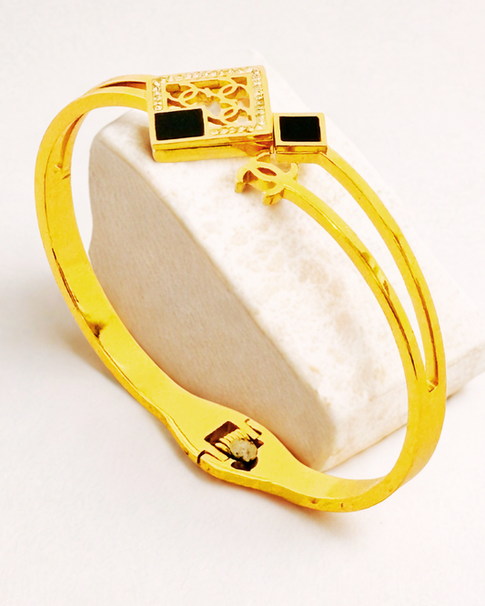 Gold-Plated Geometric Designer bracelet
