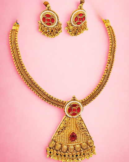 Temple Style Necklace Set