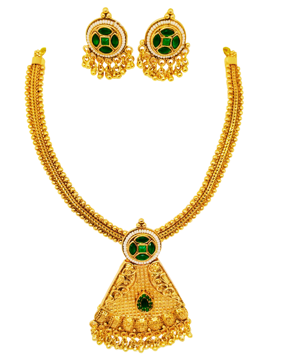 Temple Style Necklace Set
