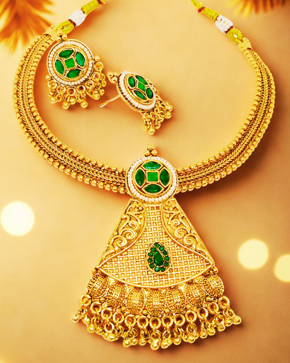 Temple Style Necklace Set