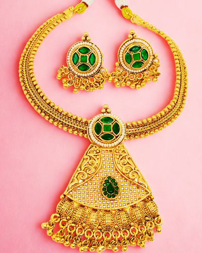 Temple Style Necklace Set