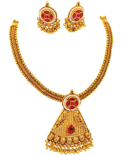 Temple Style Necklace Set