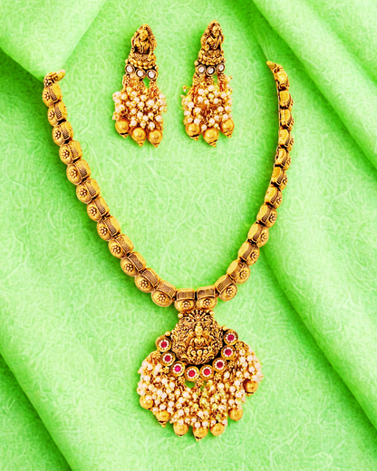 Lakshmi Temple Necklace Set