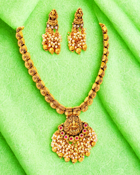 Lakshmi Temple Necklace Set