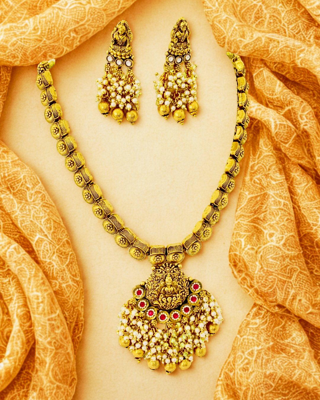 Lakshmi Temple Necklace Set