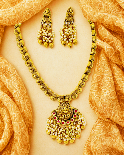 Lakshmi Temple Necklace Set