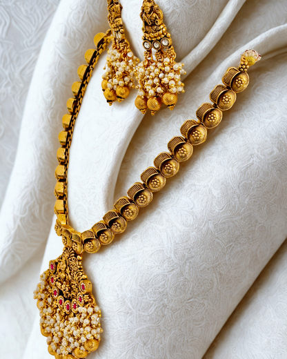 Lakshmi Temple Necklace Set