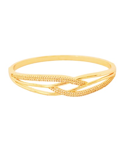 Twisted Elegance Gold-Plated Bracelet