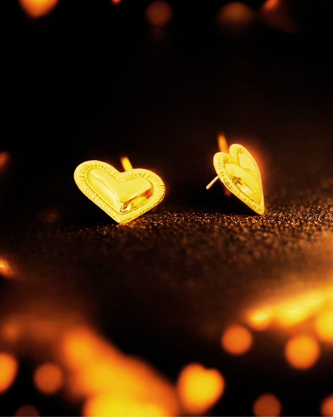 Heart Stud Earrings