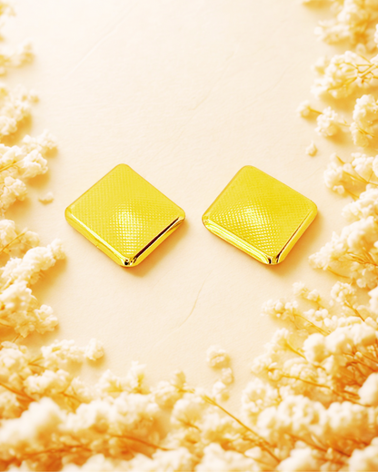 Geometric Square Stud Earrings