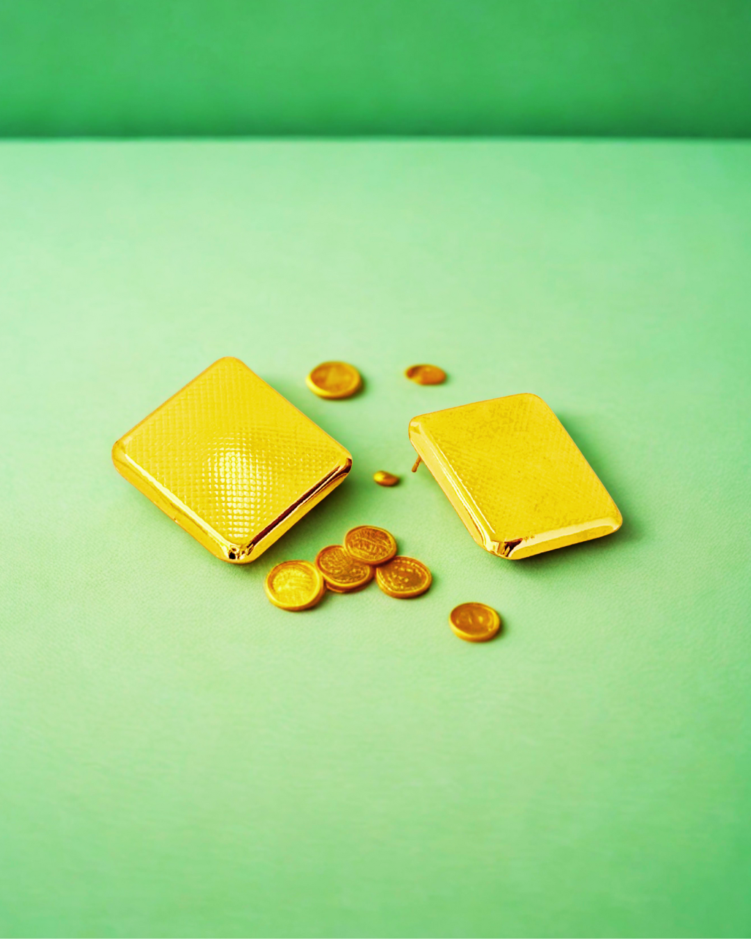 Geometric Square Stud Earrings