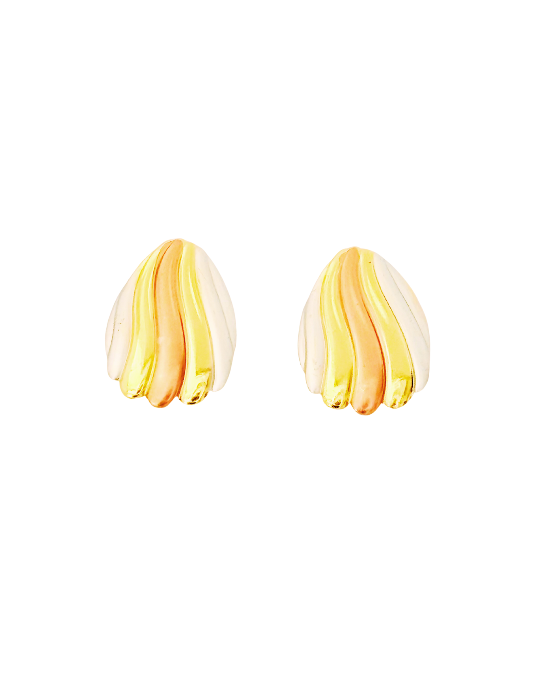 Shell-Inspired Stud Earrings