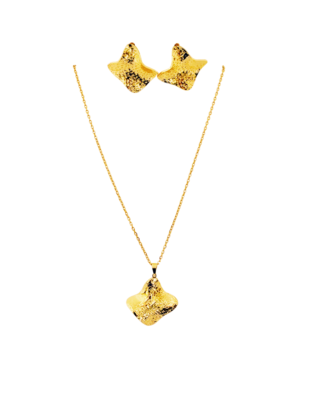 Golden Aura Textured Korean Set