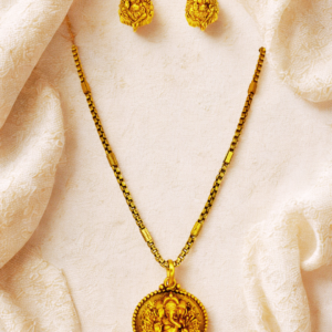 Antique Ganesh Pendant Temple Necklace Set