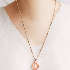 Blush Bloom Pendant Necklace