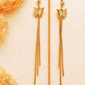 Butterfly Tassel Dangle Korean Earrings