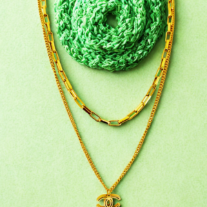 Chanel-Inspired Layered Gold Korean Necklace