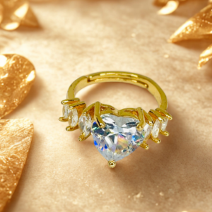 Crown Heart Spark Ring