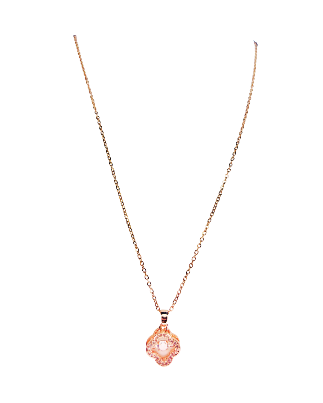 Blush Bloom Pendant Necklace - Image 4