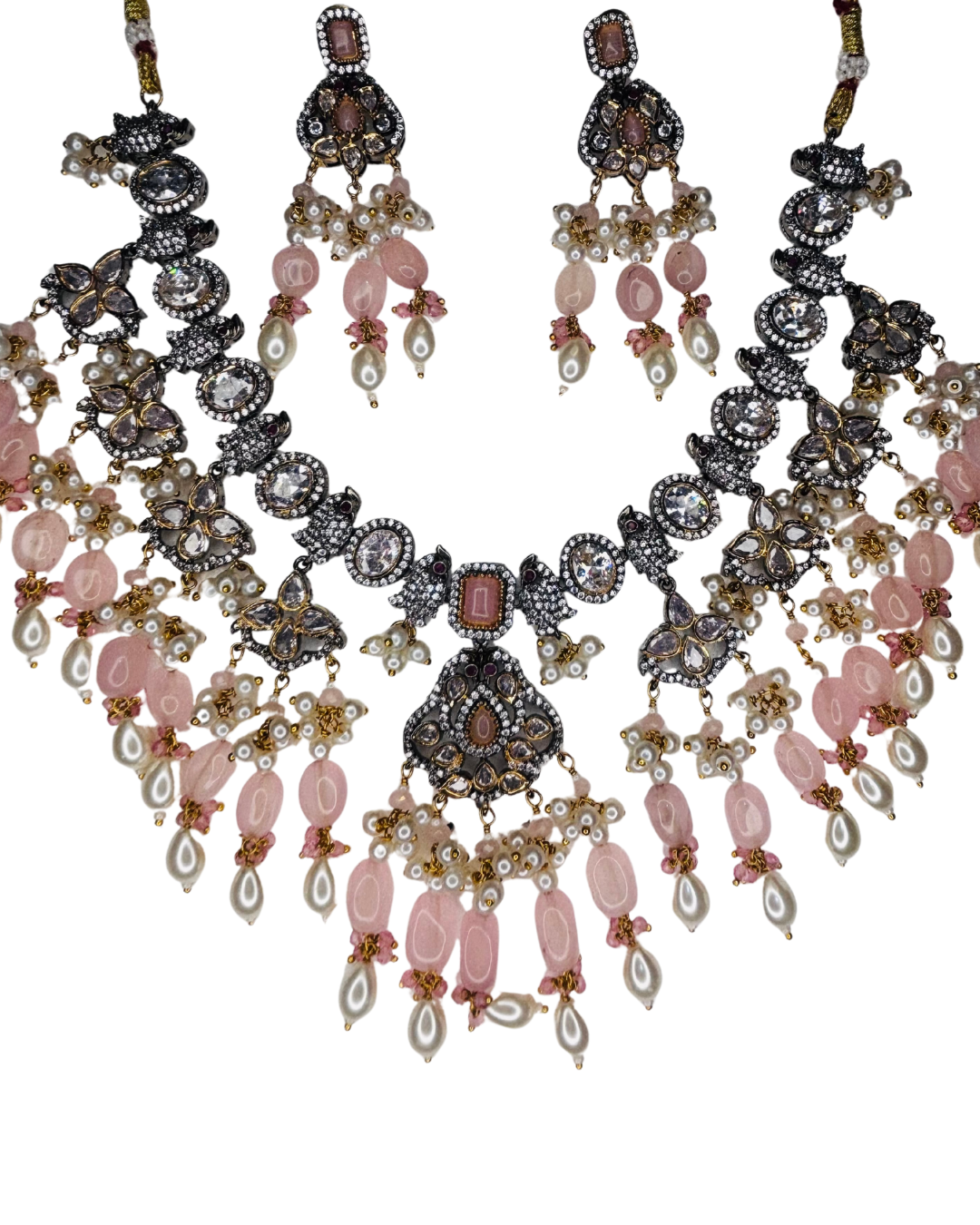 Blush Royale Kundan Chand Haar Set - Image 3