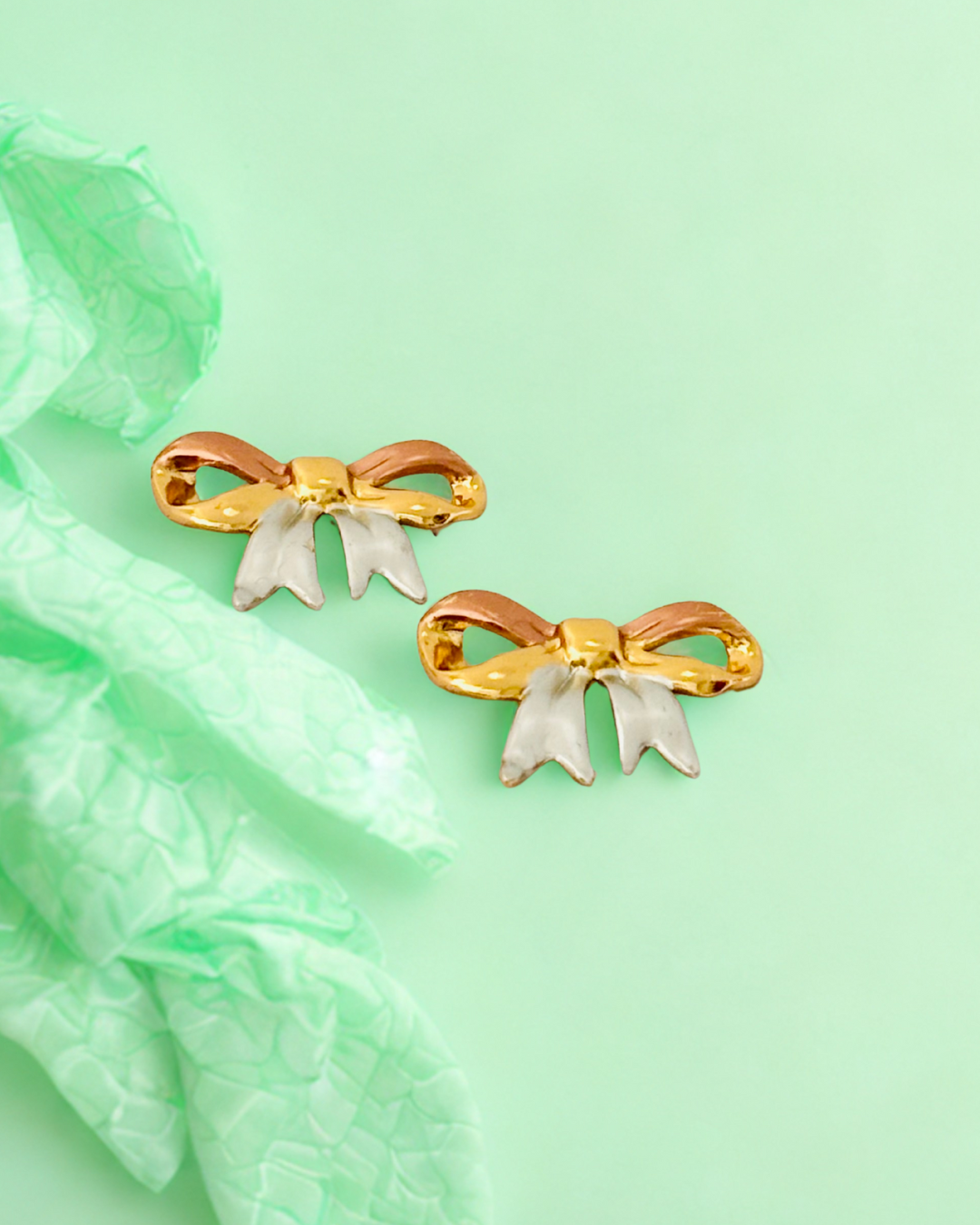 Bow Knot Stud Earrings - Image 4