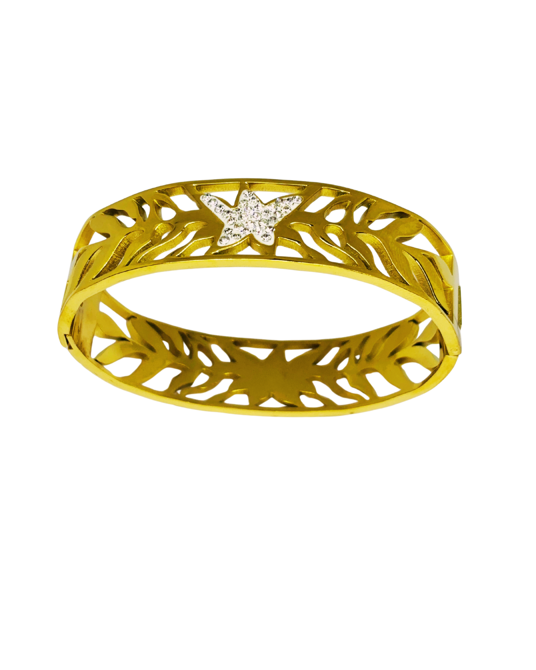 Butterfly Cutwork Gold Korean Bracelet - Image 4